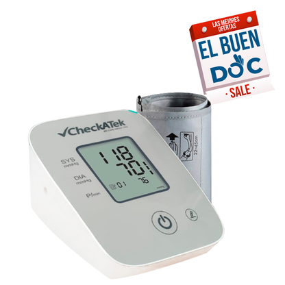 Baumanómetro digital de brazo con pantalla LCD y hasta 80 memorias BD-2 | Marca Checkatek