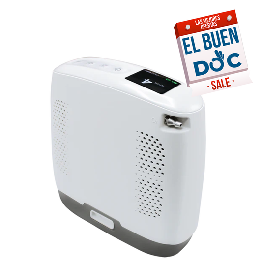 Concentrador de Oxígeno Portátil y Recargable de 3.5 Litros por Minuto - Modelo 7F-7 Marca Handy