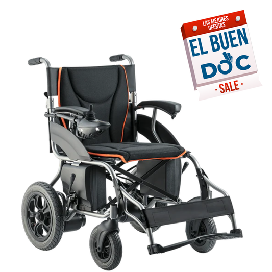 Silla De Ruedas Eléctrica con Estructura de Metal, Neumáticos Reforzadas y Modo Manual y Eléctrico / S500 Marca Handy