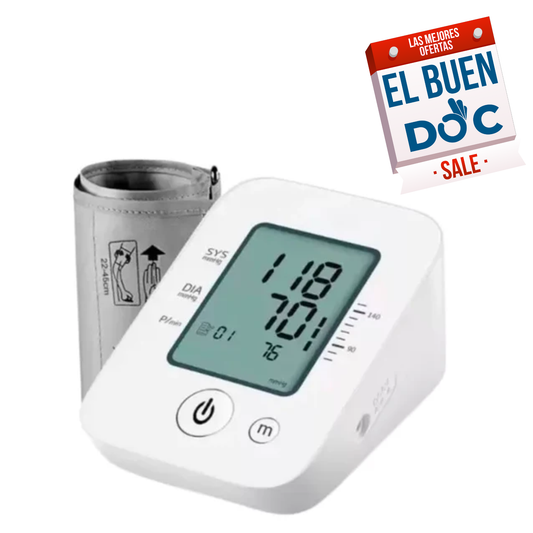 Baumanómetro Digital de brazo con pantalla LCD para medir presión arterial con función de voz BD-4 | Marca Checkatek