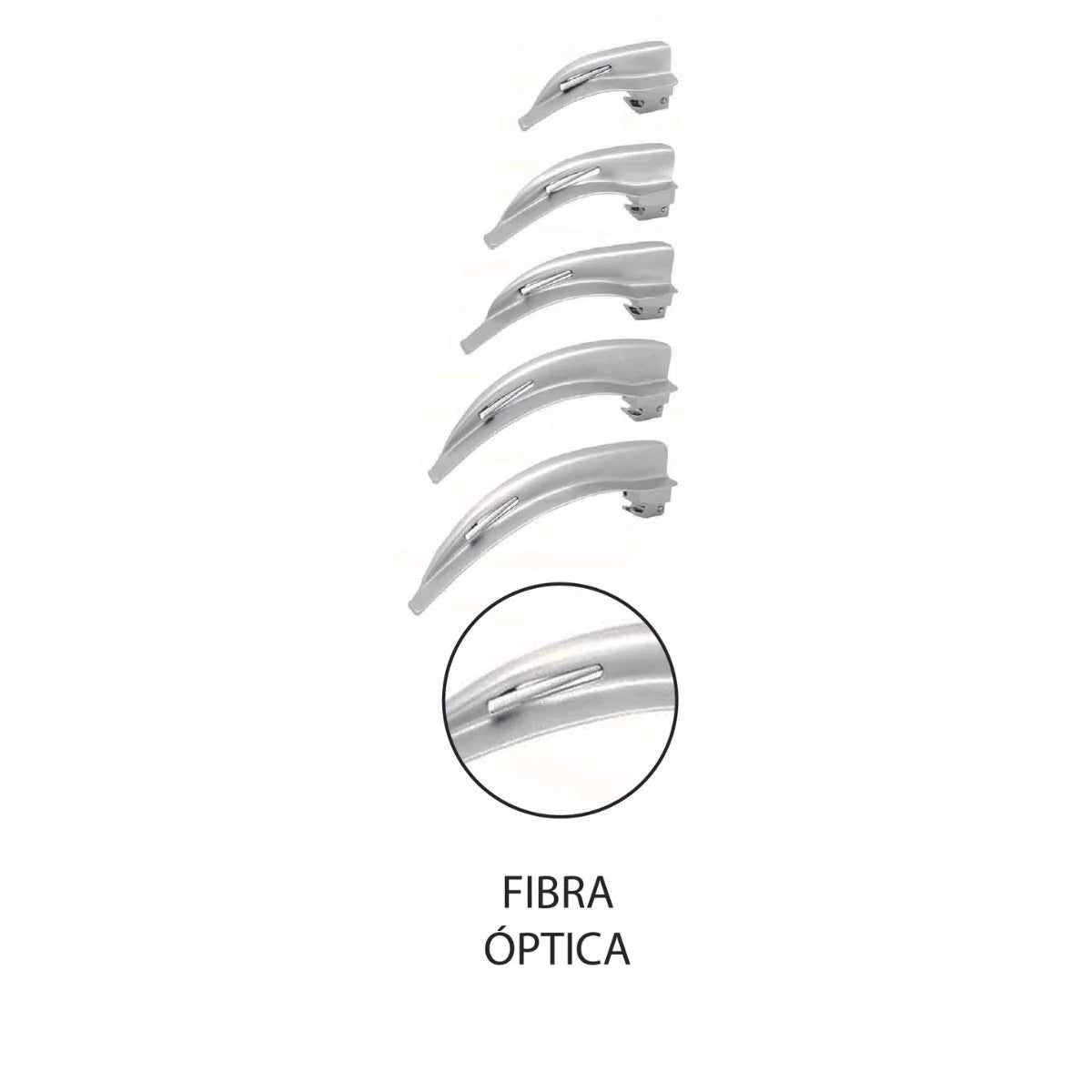 Hoja de Laringoscopio McIntosh Hergom Premium | Acero inoxidable Alemán de alta calidad