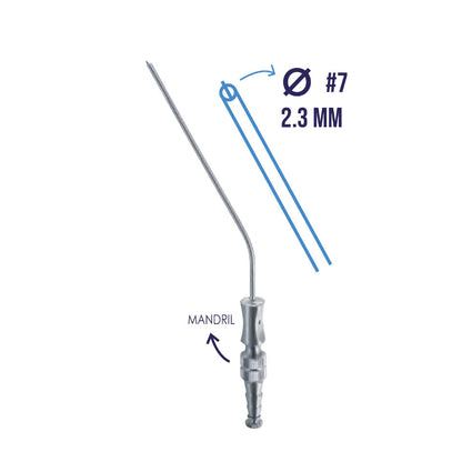 Cánula Frazier Ferguson Hergom Medical | Acero inoxidable de alta calidad