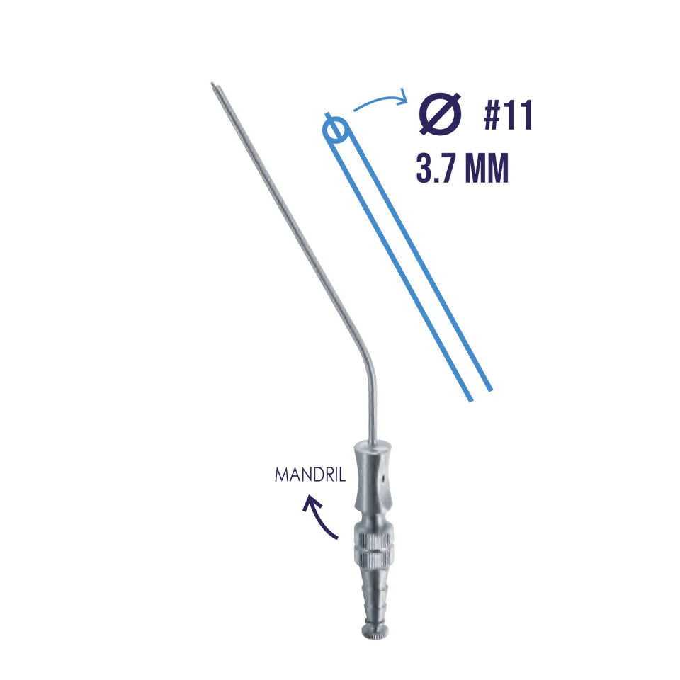 Cánula Frazier Ferguson Hergom Medical | Acero inoxidable de alta calidad
