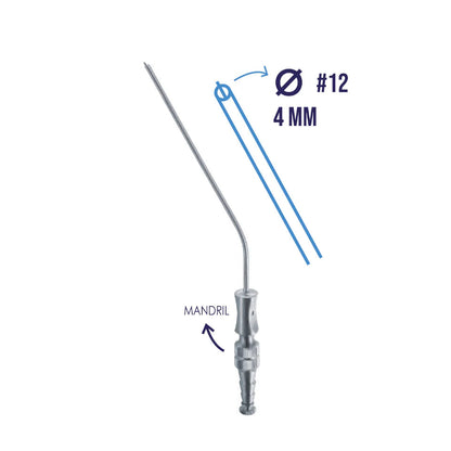 Cánula Frazier Ferguson Hergom Medical | Acero inoxidable de alta calidad