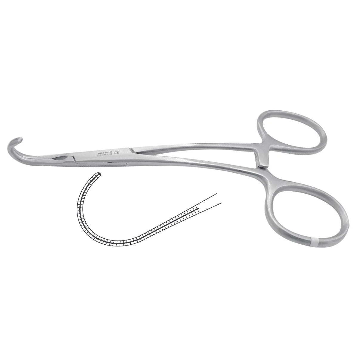 Pinza Tipo Lawton vascular - Marca Hergom