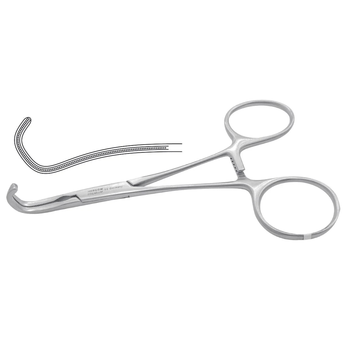 Pinza Tipo Lawton vascular - Marca Hergom