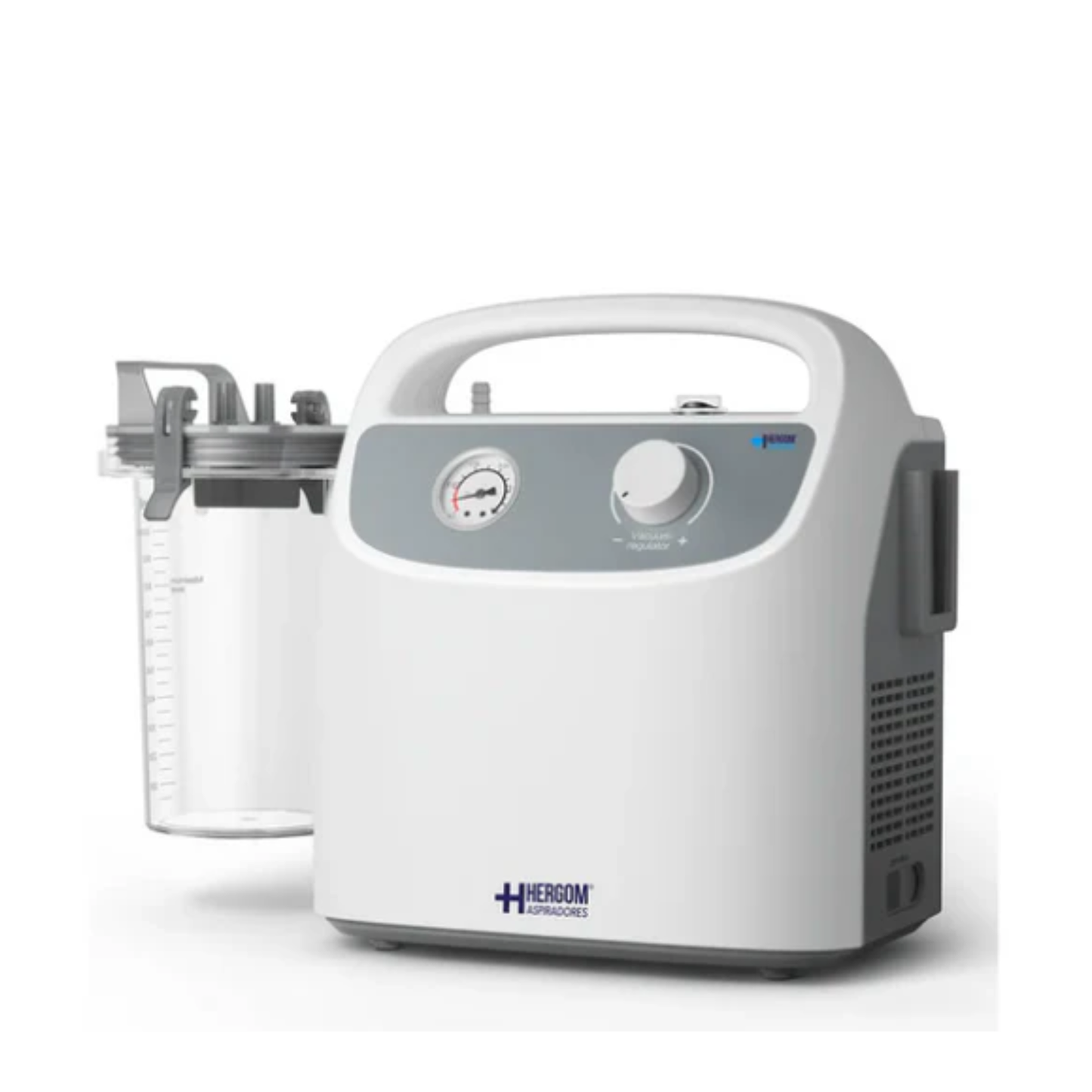 Aspirador de Flemas y Secreciones Portátil de Hasta 28 Litros por Minuto con Presión Regulable - Marca Hergom  7E-B
