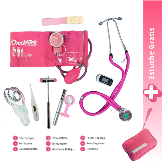 Kit Para Estudiantes  De Medicina y Enfermería Con Equipo Básico y Estuche Portátil - El Doctorcito