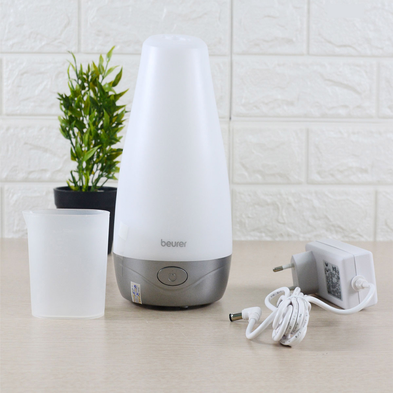 Difusor de Aroma, con Luz LED, Funcionamiento Silencioso, Humidifica, Aromaterapia y Nebuliza, (LA30) Beurer