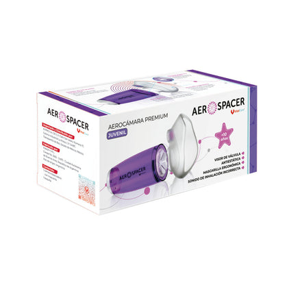 Aerocámara Premium Aerospacer con Mascarilla y Boquilla – Juvenil