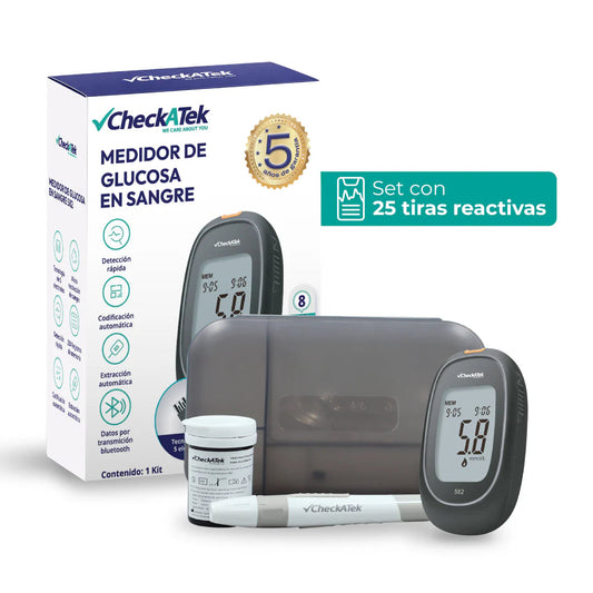 Glucómetro digital portátil GL582 | Marca Checkatek