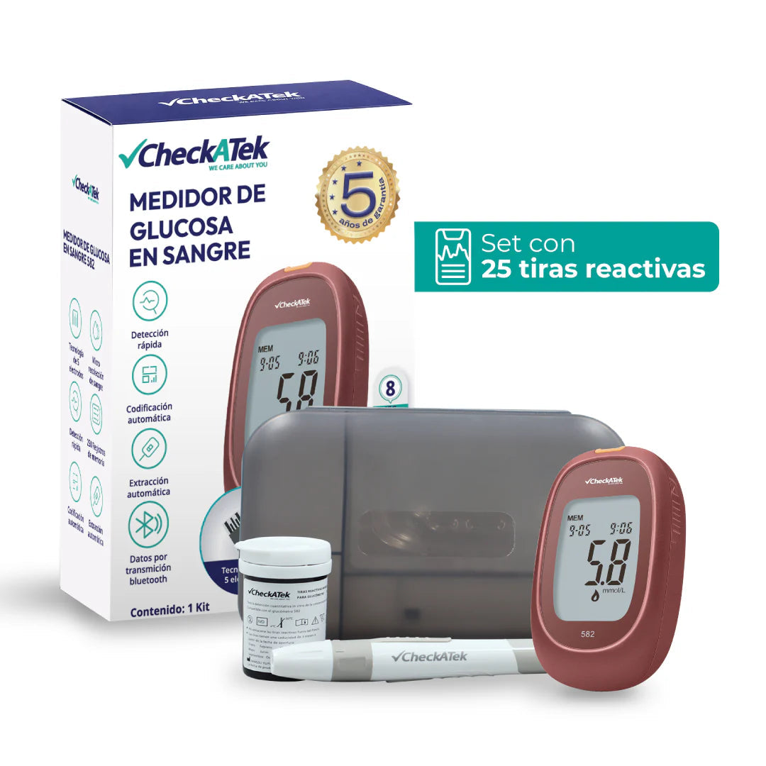 Glucómetro digital portátil GL582 | Marca Checkatek