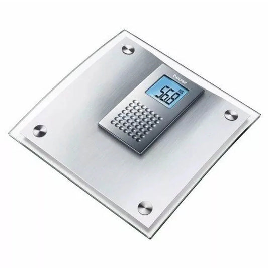 Báscula de Diagnóstico, Gran Pantalla LCD Azul, Aluminio Curvado de Alta Duración, Diseño Vanguardista / GS44 Marca Beurer