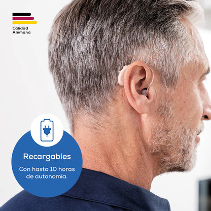 Par de Amplificadores Auditivos Beurer, Auxiliar para Oído Recargables HA85 Marca Beurer
