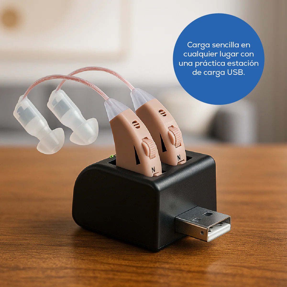 Par de Amplificadores Auditivos Beurer, Auxiliar para Oído Recargables HA85 Marca Beurer