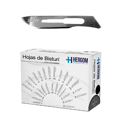 Hojas para Bisturí Hergom Medical | Caja con 100 Piezas