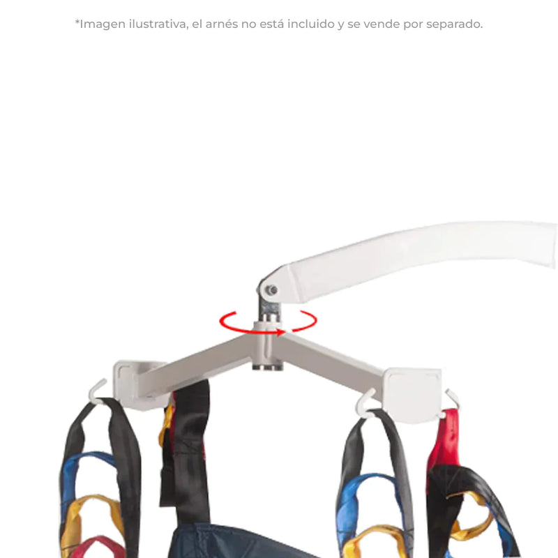 GRÚA HIDRÁULICA PARA ELEVACIÓN DE PACIENTE MANUAL. CAPACIDAD 185 KG. RANGO DE ELEVACIÓN 78 CM. (HGY106)