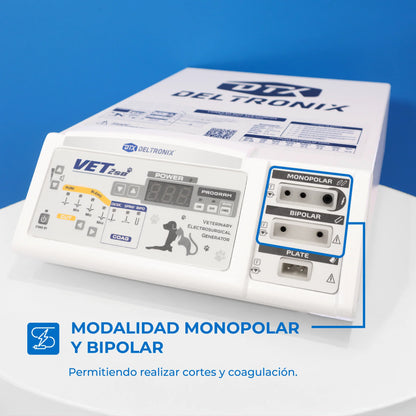 Unidad de electrocirugía de alta frecuencia veterinario de 150 w con función bipolar - Marca Deltronix