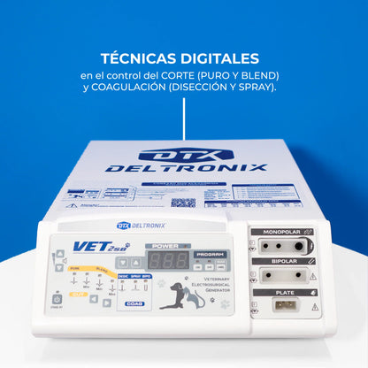 Unidad de electrocirugía de alta frecuencia veterinario de 150 w con función bipolar - Marca Deltronix