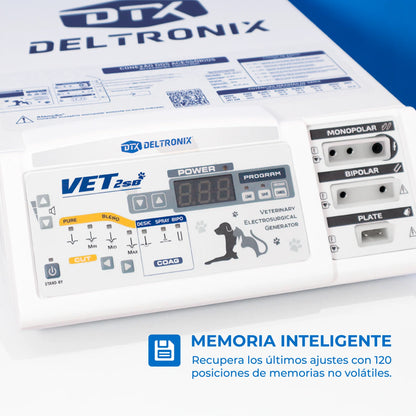 Unidad de electrocirugía de alta frecuencia veterinario de 150 w con función bipolar - Marca Deltronix