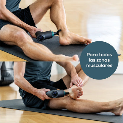 Pistola de masaje, Massage Gun con 5 accesorios, potente masaje de puntos gatillo, relajación de tensiones, masajeador muscular con 9 niveles de intensidad, con batería recargable MG 185