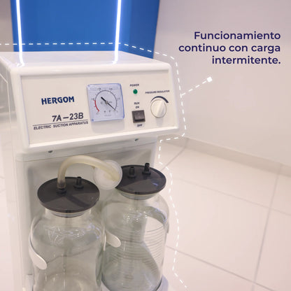 Aspirador Quirúrgico de Flemas y Secreciones de 20 L x minuto, Modelo 7A-23B