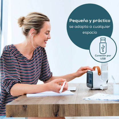 Mini enfriador y ventilador de Aire Portátil / Mini Aire Acondicionado LV50 Marca Beurer con conexión USB