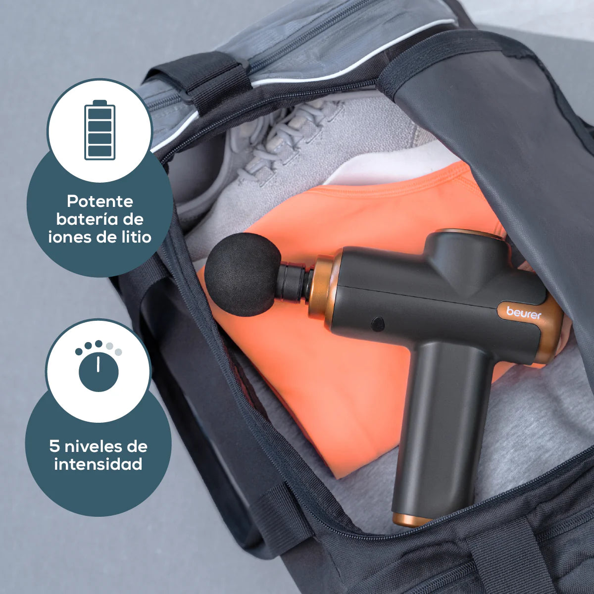 Pistola de masaje muscular MG99BF24 Limited Edition Marca Beurer