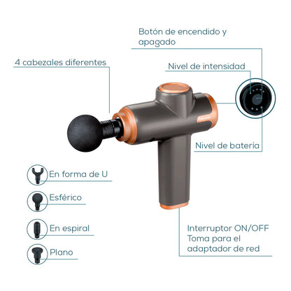 Pistola de masaje muscular MG99BF24 Limited Edition Marca Beurer