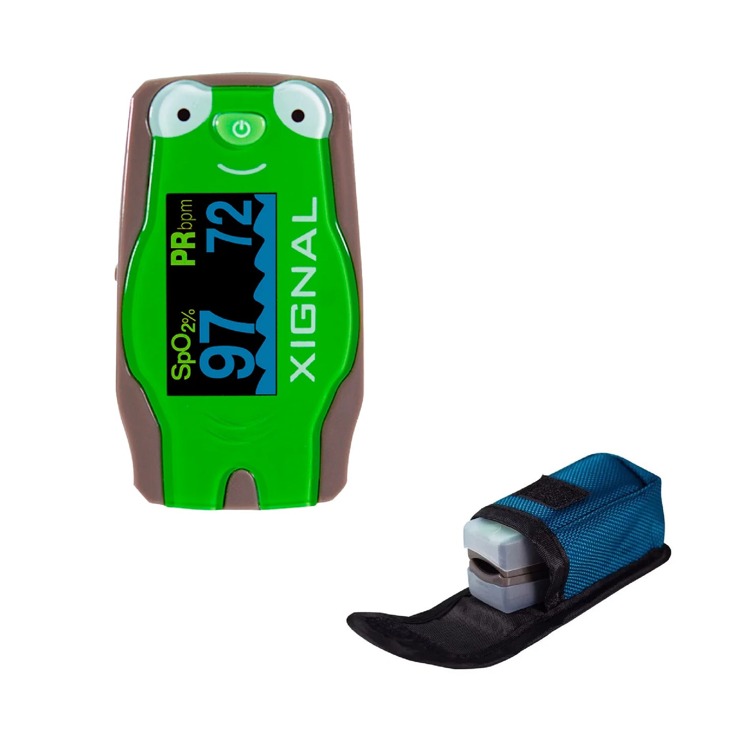 Oxímetro digital de pulso / pulsioxímetro de uso pediátrico con estuche incluido - Marca Xignal