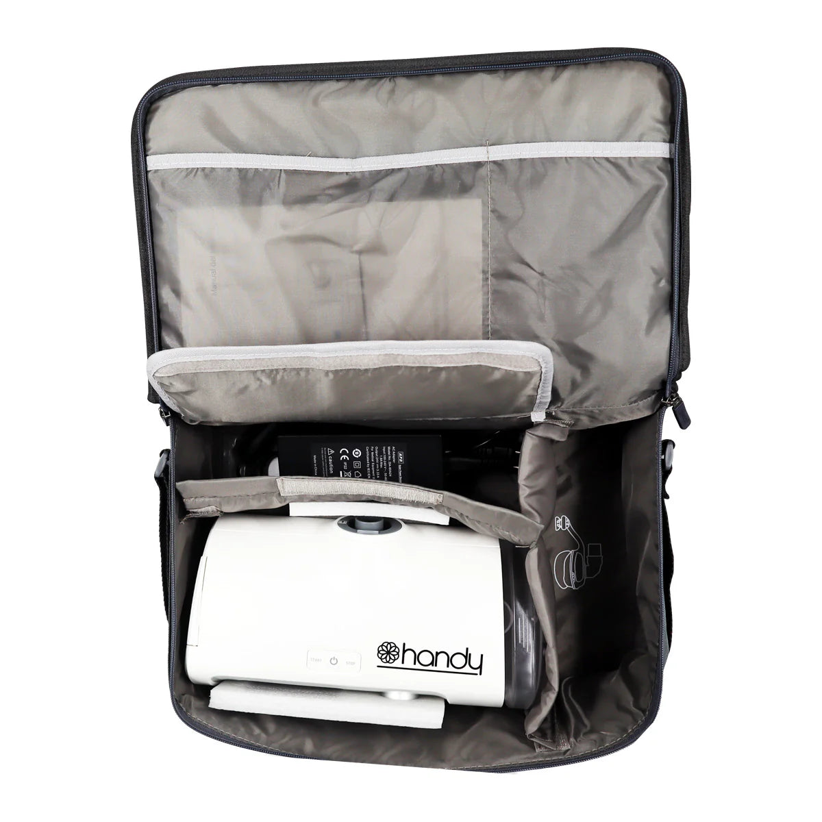 Máquina para apnea de sueño CPAP modelo RY450 con mascarilla incluida y estuche - Marca Handy