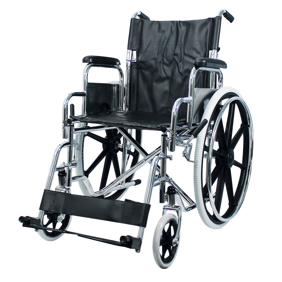 Silla De Ruedas HANDY Estructura Tubular Plegable, con Reposapiés Desmontable y Frenos Reforzados / S300 Marca Handy