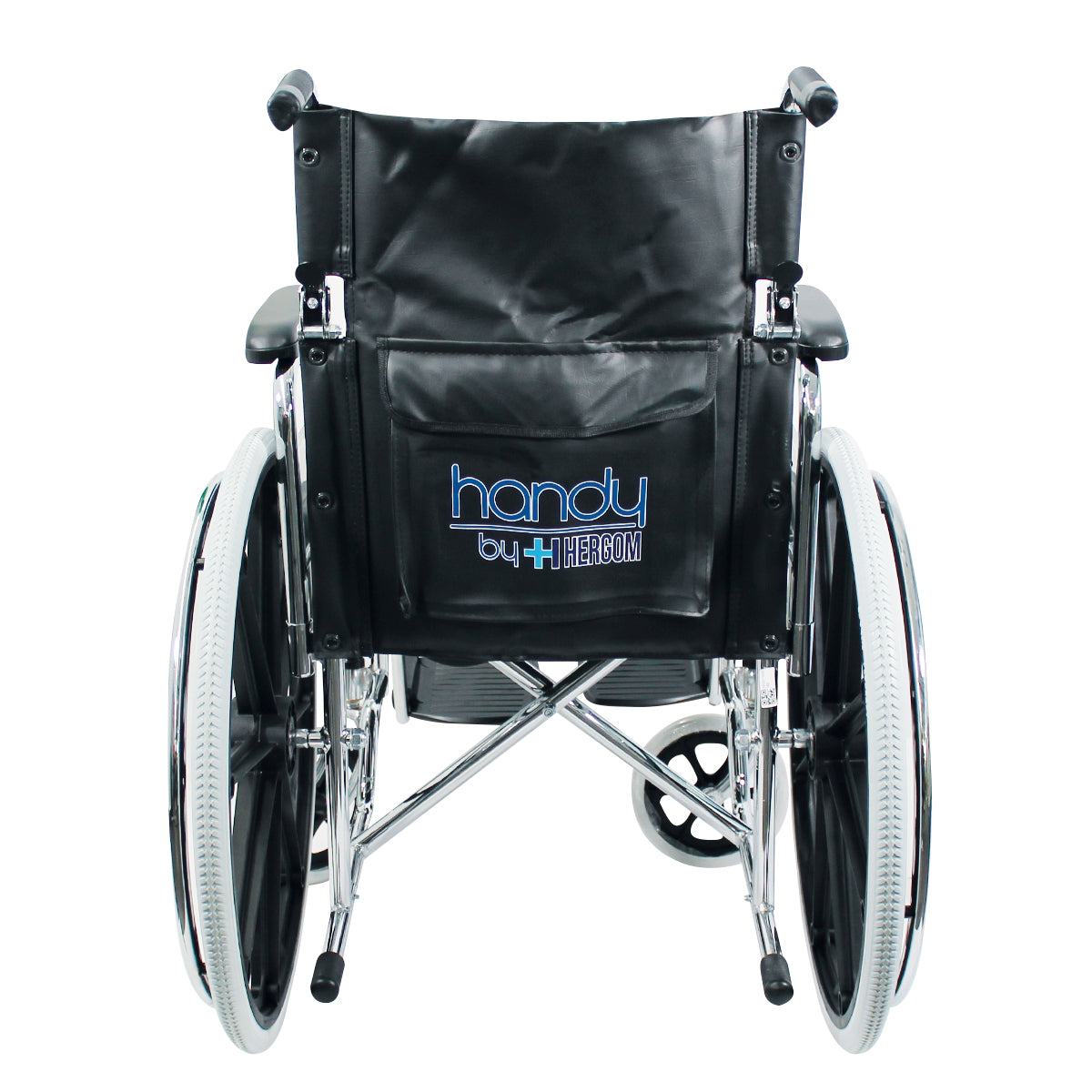 Silla De Ruedas HANDY Estructura Tubular Plegable, con Reposapiés Desmontable y Frenos Reforzados / S300 Marca Handy