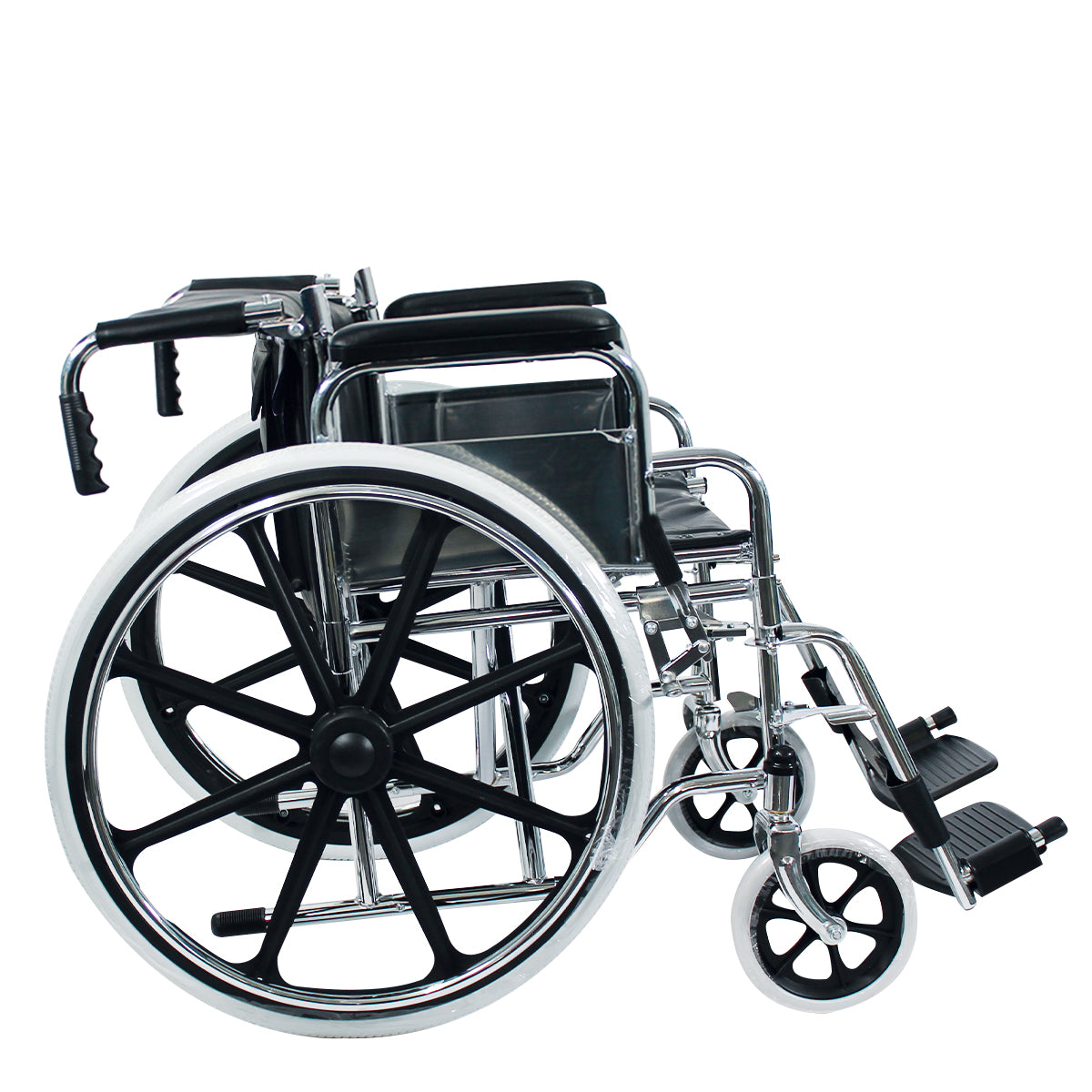 Silla De Ruedas HANDY Estructura Tubular Plegable, con Reposapiés Desmontable y Frenos Reforzados / S300 Marca Handy