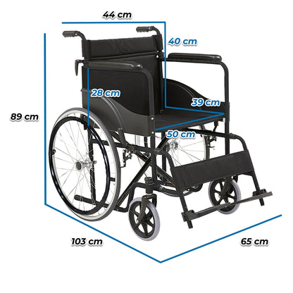 Silla de Ruedas Basica Marca Handy S100B