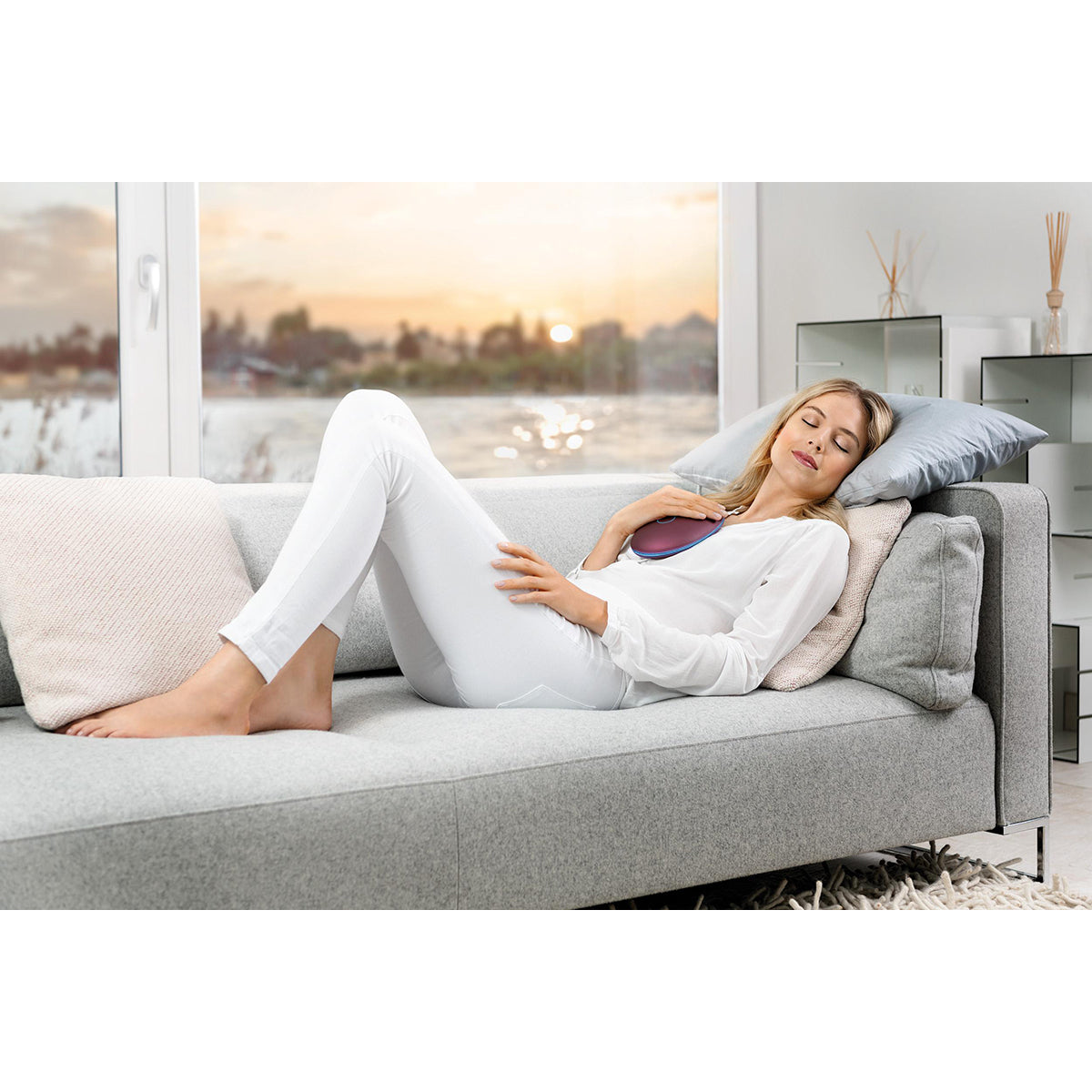 Entrenador Respiratorio y Masajeador Recargable para aliviar el estrés  (ST100) Beurer