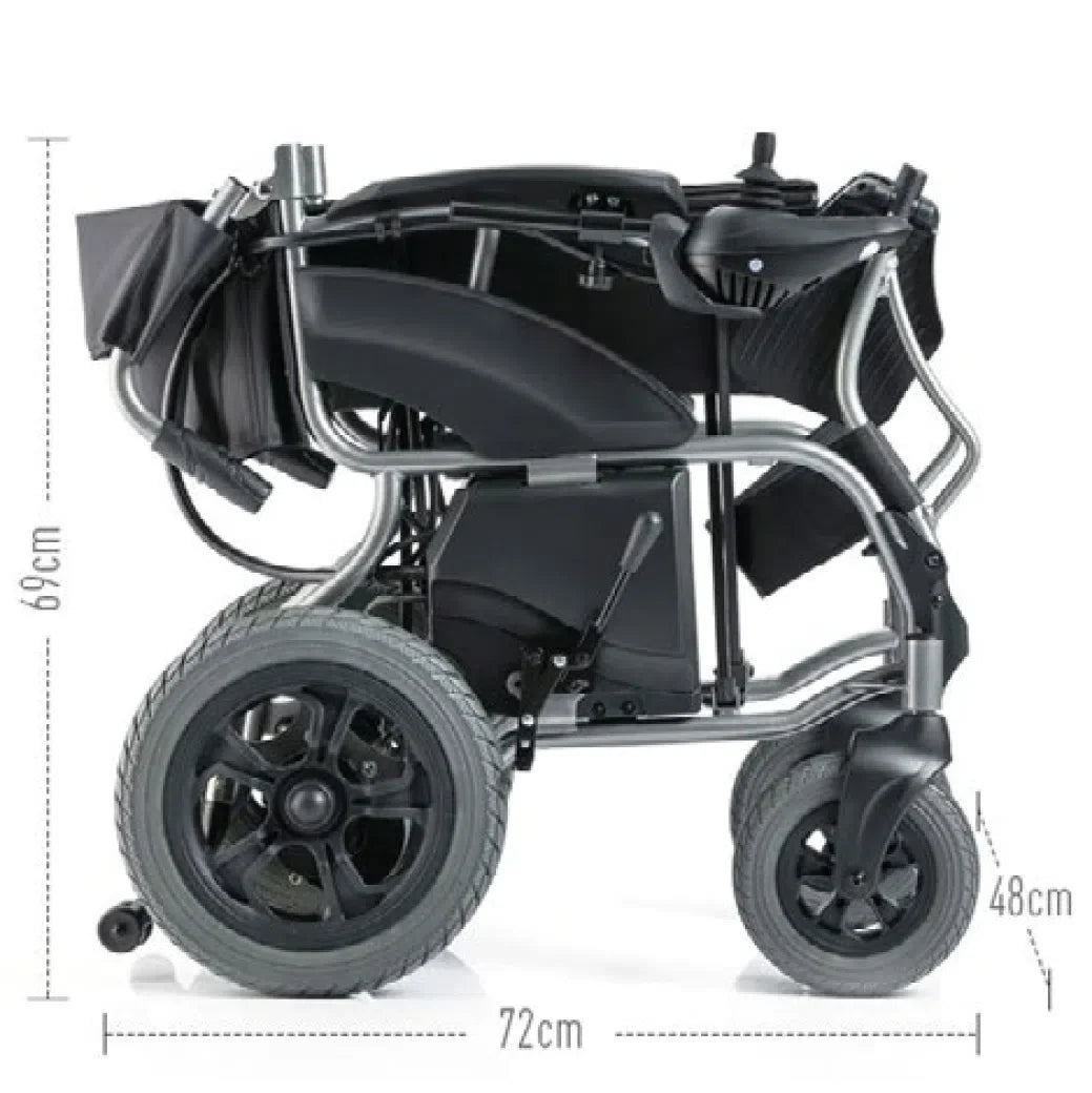 Silla De Ruedas Eléctrica con Estructura de Metal, Neumáticos Reforzadas y Modo Manual y Eléctrico / S500 Marca Handy