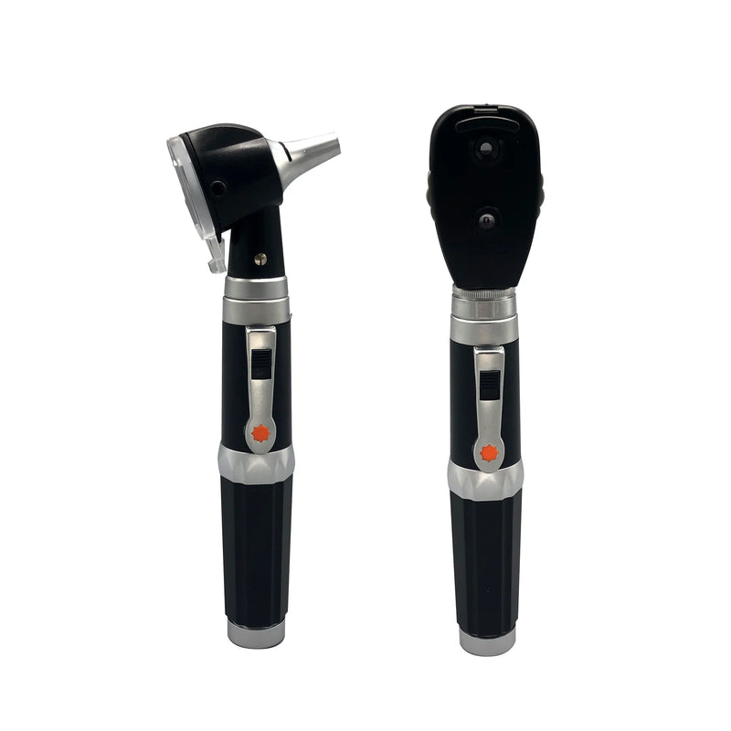 SET de Otoscopio y Oftalmoscopio de fibra óptica con luz LED - Marca Checkatek
