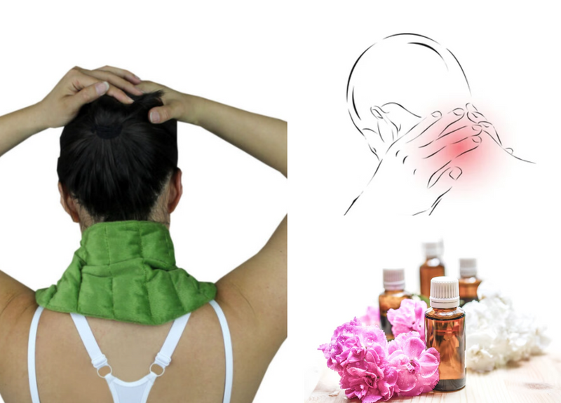 COMPRESA CERVICAL TERMICA DE SEMILLA AROMATERAPIA
