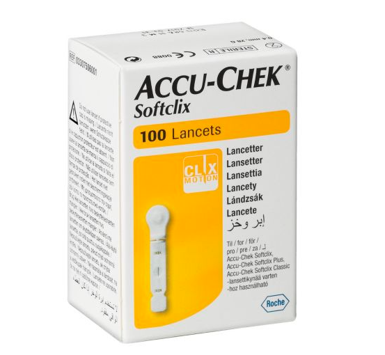 ACCU-CHEK SOFTCLIX LANCETAS C/100 (03307506001)