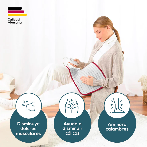 Almohadilla Térmica con 3 Niveles de Temperatura, Superficie Suave, Transpirable y Calentamiento Ultrarrápido / HKC