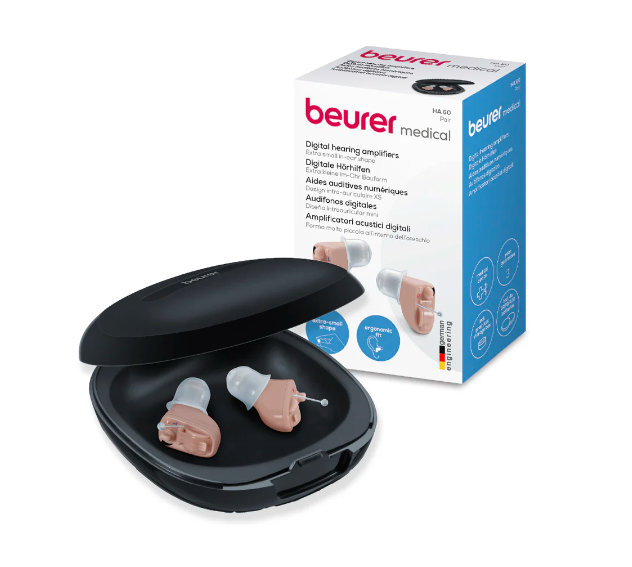 Aparato Auditivo HA60 Par Beurer / Amplificador Auditivo Ultra Discreto, Auxiliar para Oído