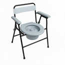SILLA COMODO BASICA 18” ACERO GRIS PLEGA (EC600101)