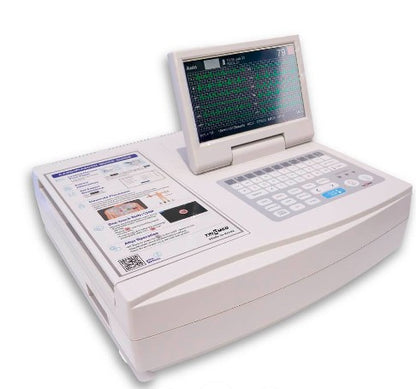 Electrocardiógrafo con interpretación Trismed 812AR con pantalla móvil y touch - Marca Trismed