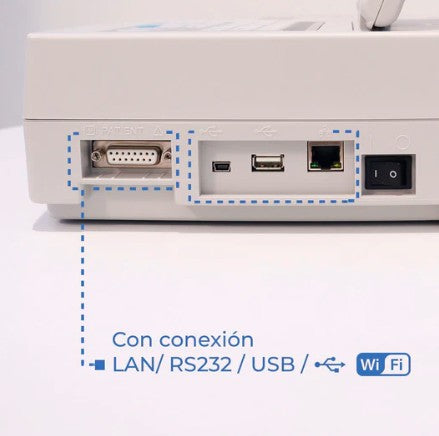 Electrocardiógrafo con interpretación Trismed 812AR con pantalla móvil y touch - Marca Trismed