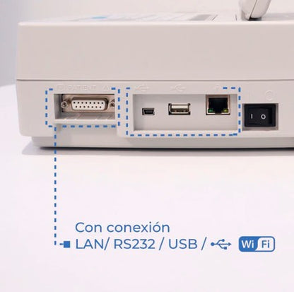 Electrocardiógrafo con interpretación Trismed 812AR con pantalla móvil y touch - Marca Trismed