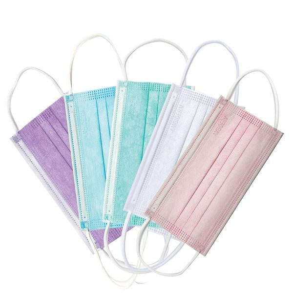 Cubrebocas 3 Pliegos Elástico Color full