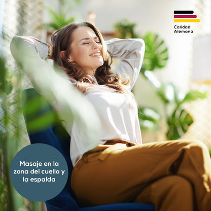 Asiento de Masaje MG254 Shiatsu para Cuello y Espalda, Ajuste de Altura, Cubierta Desmontable para Lavado y Función de Calor / MG254 Marca Beurer