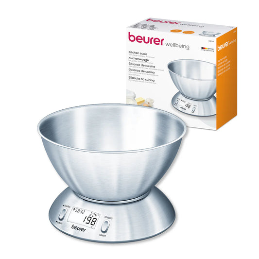 Báscula de Cocina KS54 Digital Gramera de Acero Inoxidable / KS54 Marca Beurer