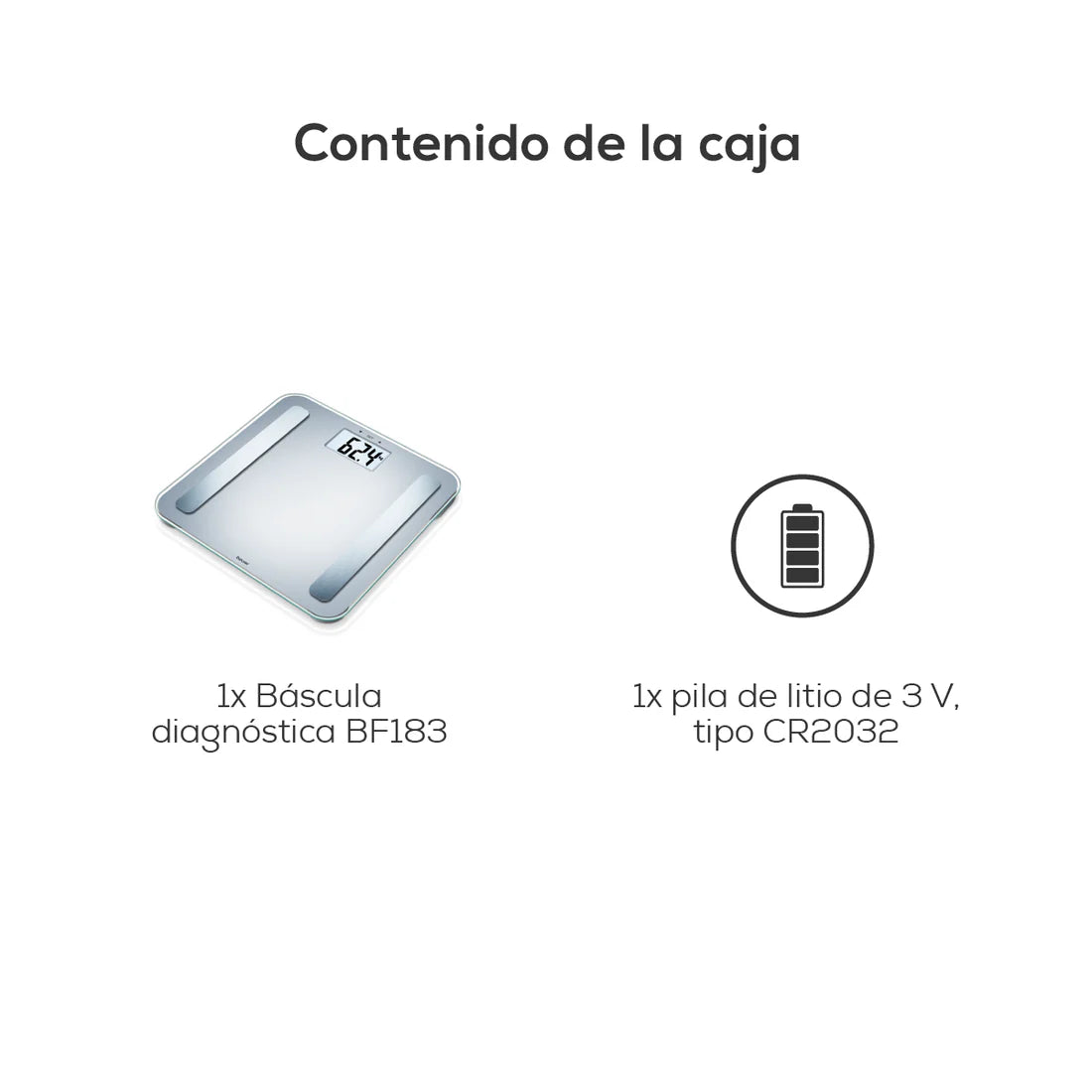 Báscula diagnóstica, análisis de cuerpo completo, edad metabólica y IMC. (BF183)